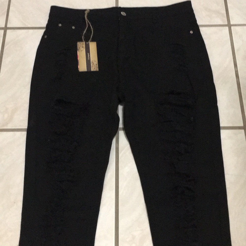 Destroyed denim